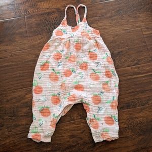 Baby Girl peach pants romper Angel Dear 12-18 months